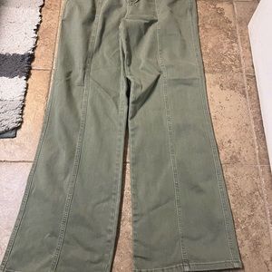 Wide leg green Judy Blues- Brand New